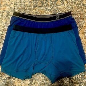 2 pair lululemon boxer briefs blue xxl $20